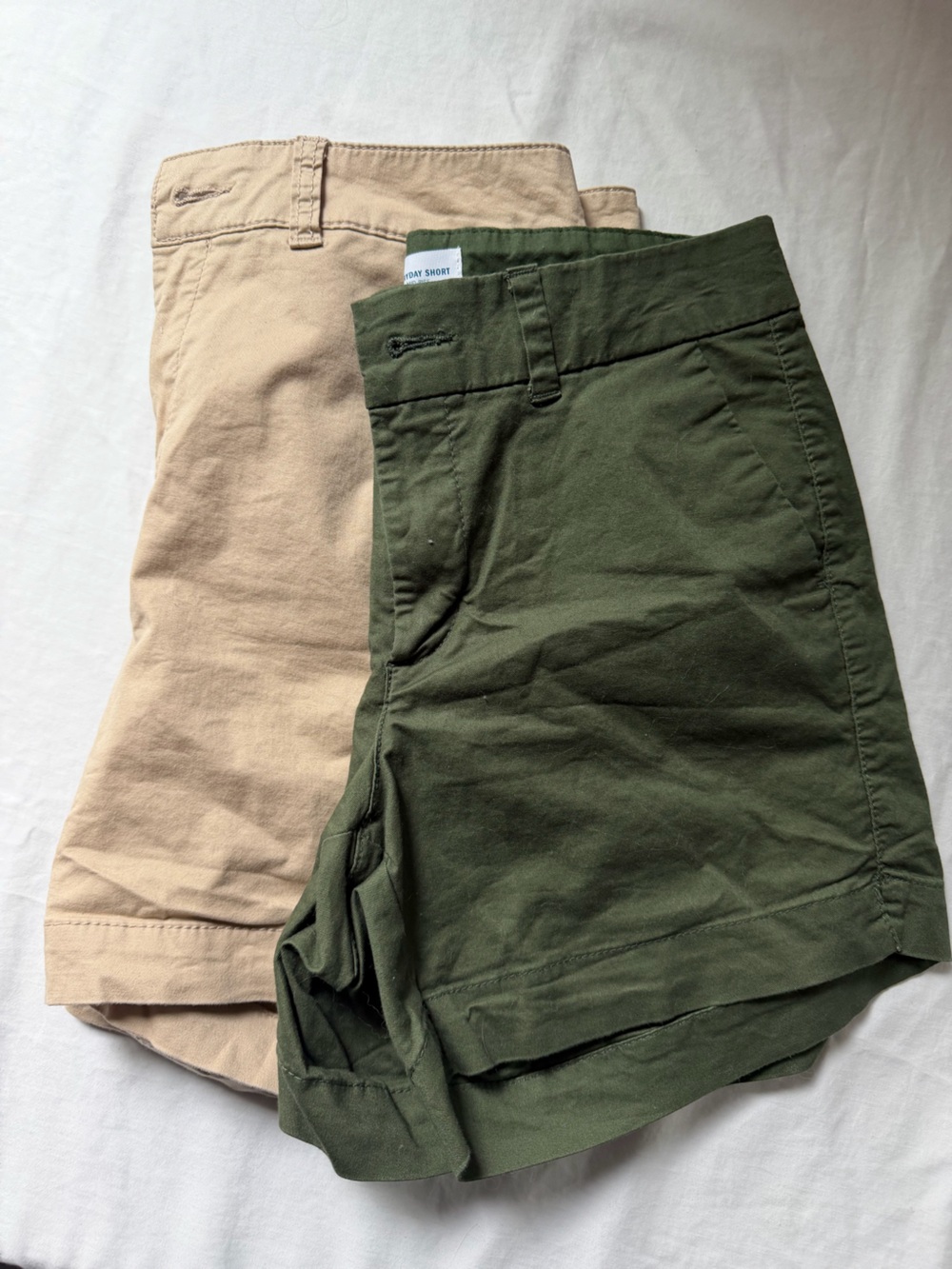 Old Navy Khaki and Green Shorts